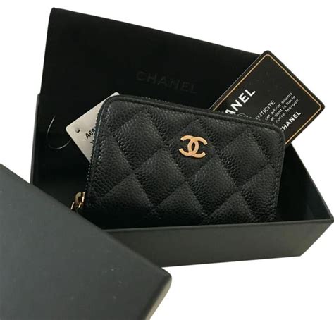 chanel card case price|chanel card holder zip around.